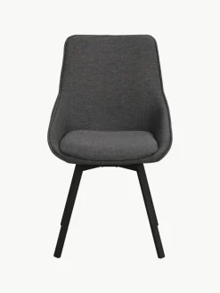 Draaibare gestoffeerde stoelen Alison, 2 stuks