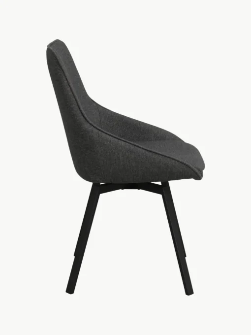 Draaibare gestoffeerde stoelen Alison, 2 stuks