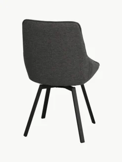Draaibare gestoffeerde stoelen Alison, 2 stuks