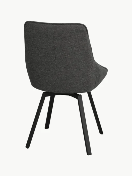 Draaibare gestoffeerde stoelen Alison, 2 stuks