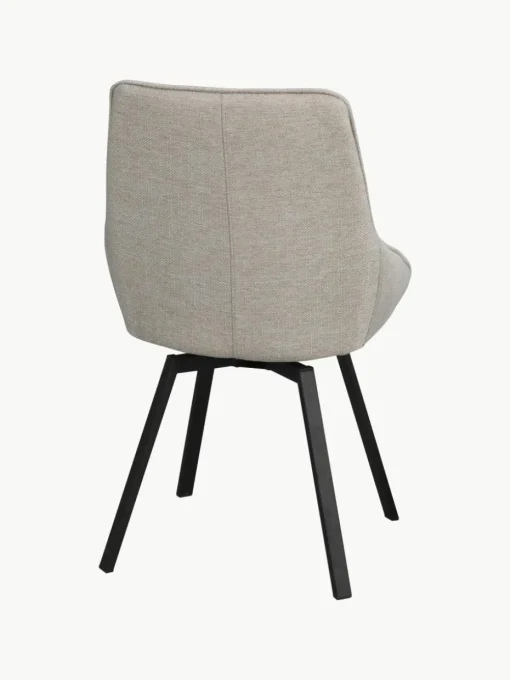 Draaibare gestoffeerde stoelen Alison, 2 stuks