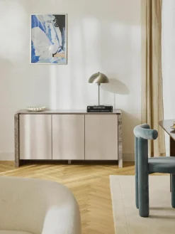 Dressoir Bruce van marmer en metaal