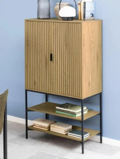 Dressoir Jaipur met geribde voorzijde