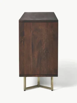 Dressoir Luca van mangohout met visgraat-patroon