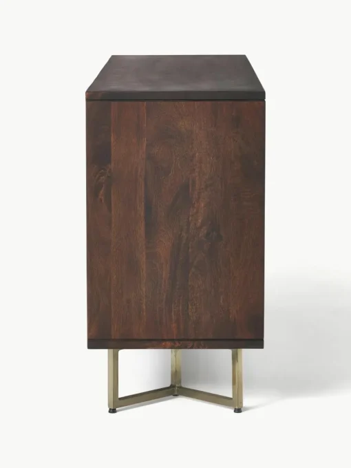 Dressoir Luca van mangohout met visgraat-patroon
