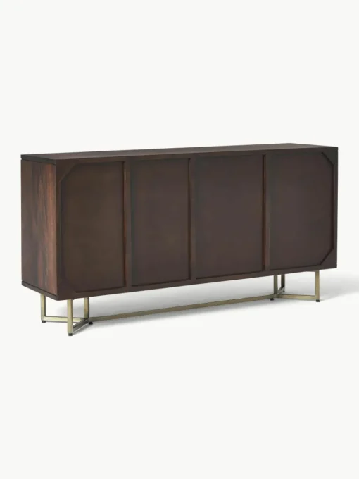 Dressoir Luca van mangohout met visgraat-patroon