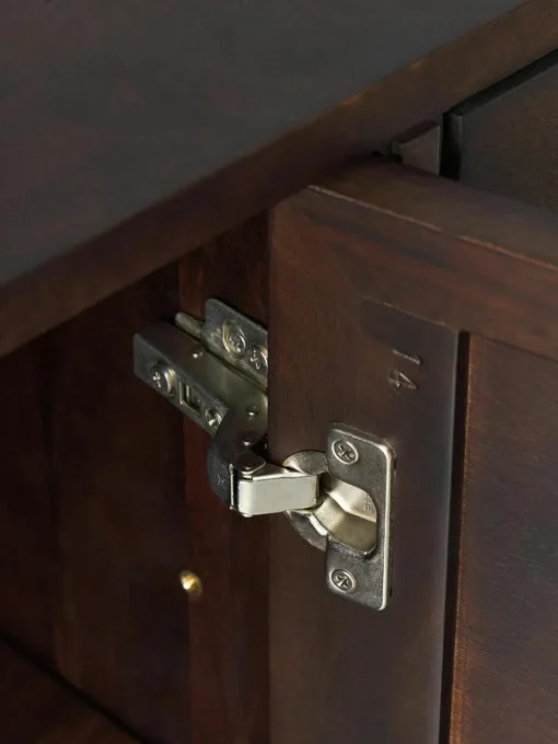 Dressoir Luca van mangohout met visgraat-patroon