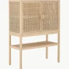 Dressoir Sanna van grenenhout en rotan