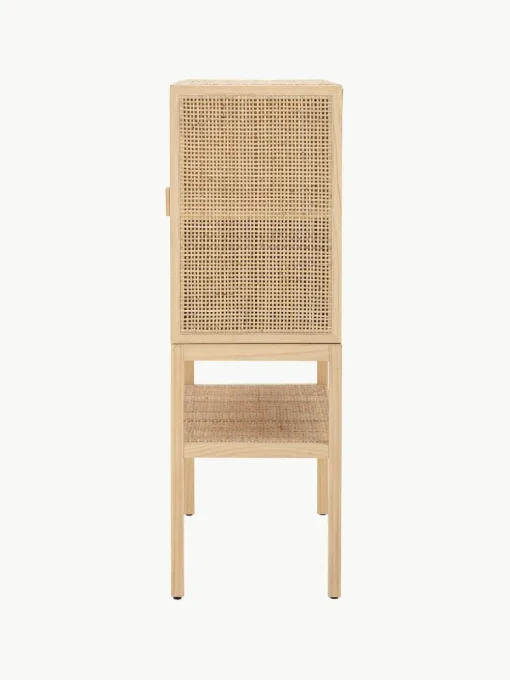 Dressoir Sanna van grenenhout en rotan