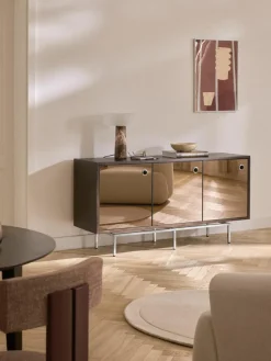Dressoir Scarlett met spiegelglazen deuren