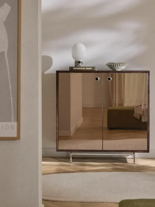 Dressoir Scarlett met spiegelglazen deuren
