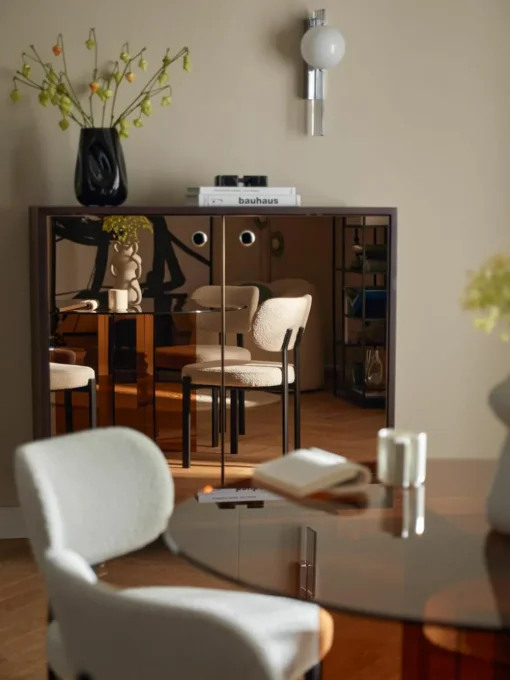 Dressoir Scarlett met spiegelglazen deuren