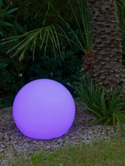 Drijvende solar LED tuinlamp Buly met kleurverandering en afstandsbediening, dimbaar