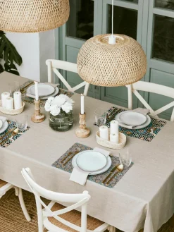 Dubbelzijdig bedrukte placemats Marrakesch Doubleface, set van 6