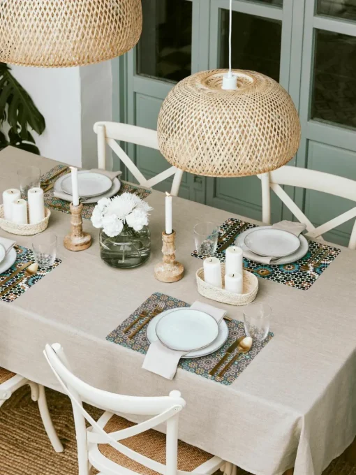 Dubbelzijdig bedrukte placemats Marrakesch Doubleface, set van 6
