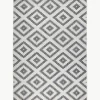 Dubbelzijdig in- & outdoor vloerkleed Malta in grijs/crème kleur
