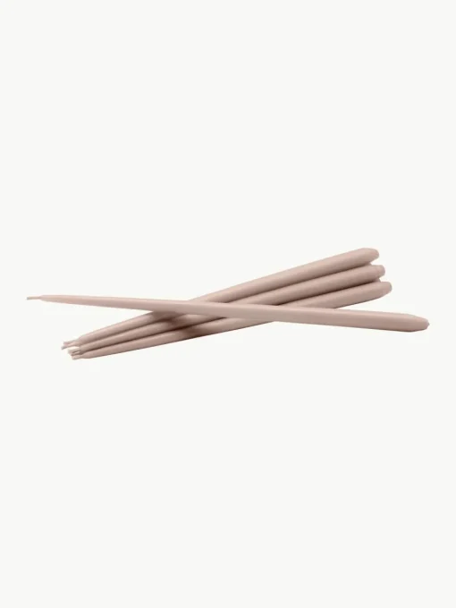 Dunne dinerkaarsen Stoff Nagel, 6 stuks
