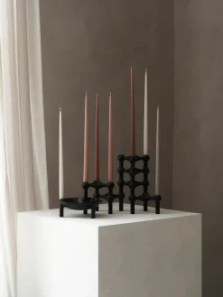Dunne dinerkaarsen Stoff Nagel, 6 stuks