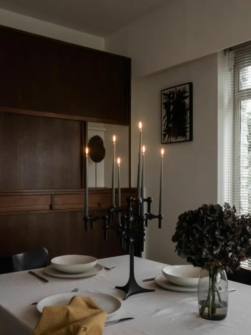 Dunne steekkaarsen Stoff Nagel, 6 stuks