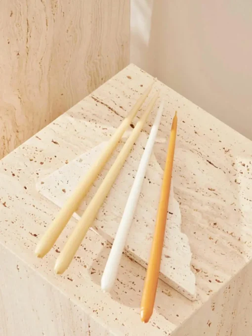 Dunne steekkaarsen Stoff Nagel, 6 stuks