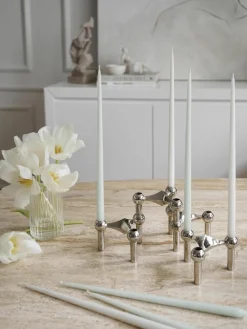 Dunne steekkaarsen Stoff Nagel, 6 stuks