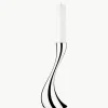 Edelstalen kandelaar Cobra in organische vorm, H 40 cm