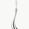 Edelstalen kandelaar Cobra in organische vorm, H 60 cm
