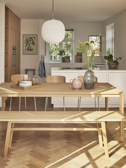 Eettafel Acorn van eikenhout, 140 x 80 cm