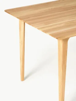 Eettafel Archie van eikenhout, in verschillende formaten