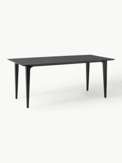 Eettafel Archie van mangohout in zwart, in verschillende formaten