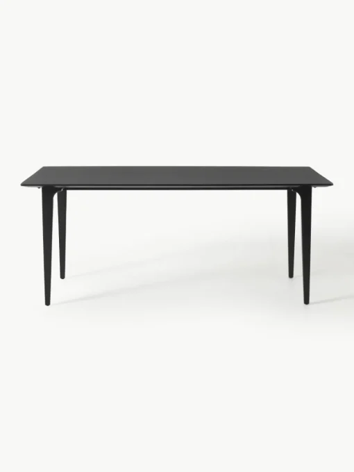Eettafel Archie van mangohout in zwart, in verschillende formaten