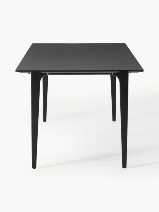 Eettafel Archie van mangohout in zwart, in verschillende formaten
