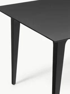 Eettafel Archie van mangohout in zwart, in verschillende formaten