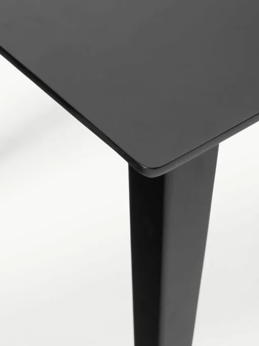 Eettafel Archie van mangohout in zwart, in verschillende formaten