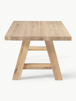 Eettafel Ashton van eikenhout, in verschillende formaten
