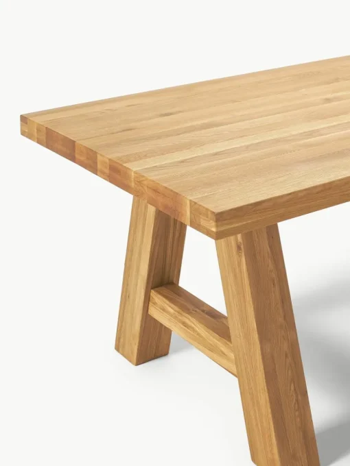 Eettafel Ashton van eikenhout, in verschillende formaten