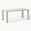 Eettafel Carl in marmerlook, 180 x 90 cm