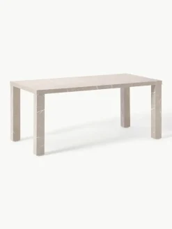 Eettafel Carl in marmerlook, 180 x 90 cm
