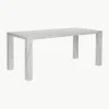 Eettafel Carl in marmerlook, 180 x 90 cm