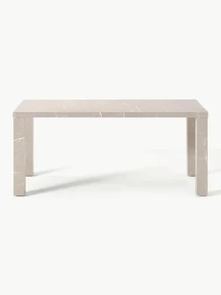 Eettafel Carl in marmerlook, 180 x 90 cm