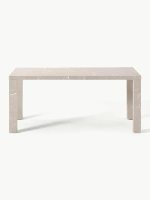 Eettafel Carl in marmerlook, 180 x 90 cm