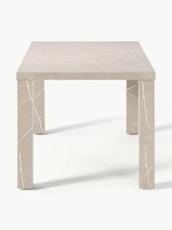 Eettafel Carl in marmerlook, 180 x 90 cm