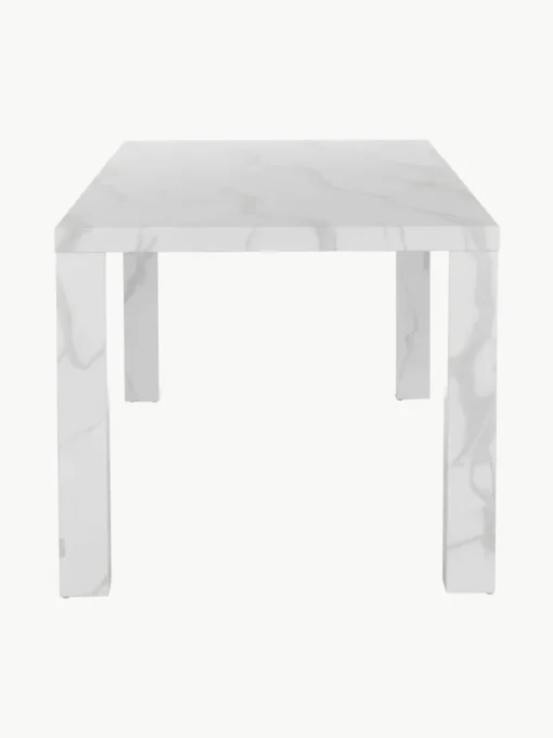 Eettafel Carl in marmerlook, 180 x 90 cm