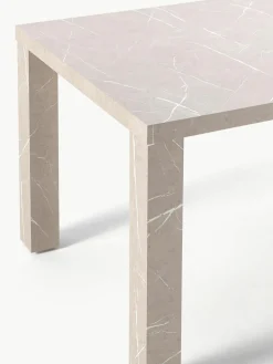 Eettafel Carl in marmerlook, 180 x 90 cm