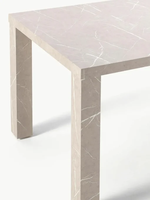 Eettafel Carl in marmerlook, 180 x 90 cm