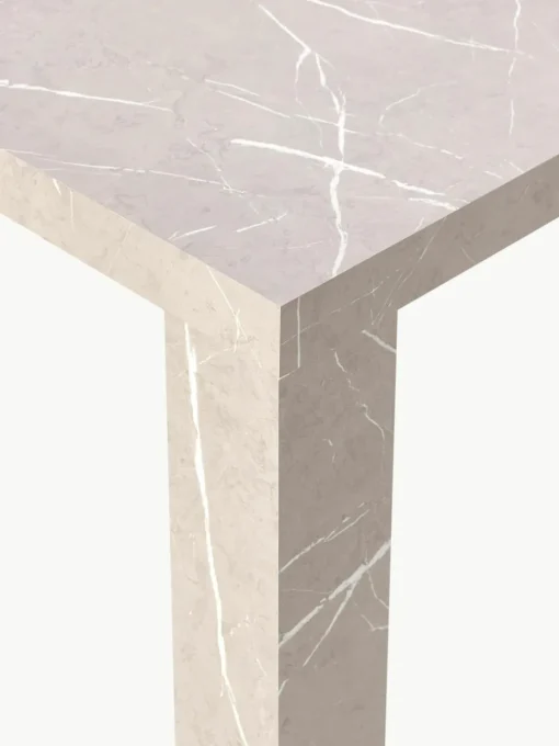 Eettafel Carl in marmerlook, 180 x 90 cm