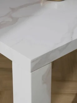 Eettafel Carl in marmerlook, 180 x 90 cm