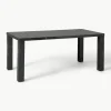 Eettafel Carl met marmerlook, 180 x 90 cm