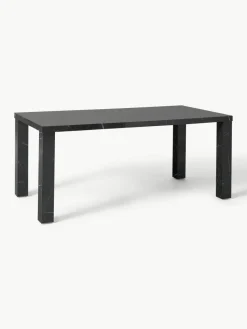 Eettafel Carl met marmerlook, 180 x 90 cm