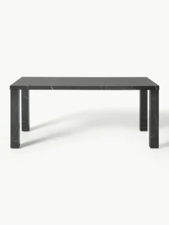 Eettafel Carl met marmerlook, 180 x 90 cm